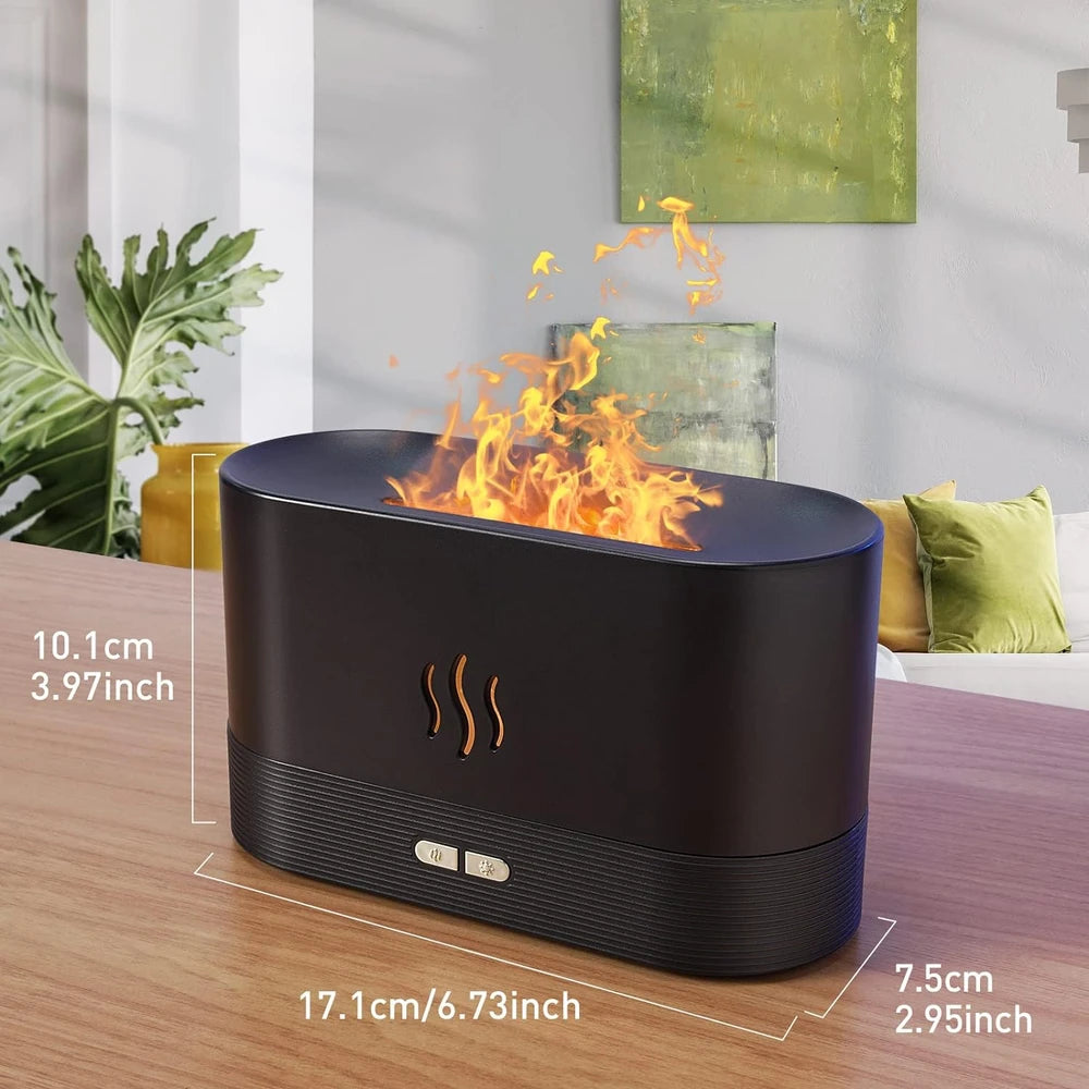 Humidificador Difusor Efecto Llama LED