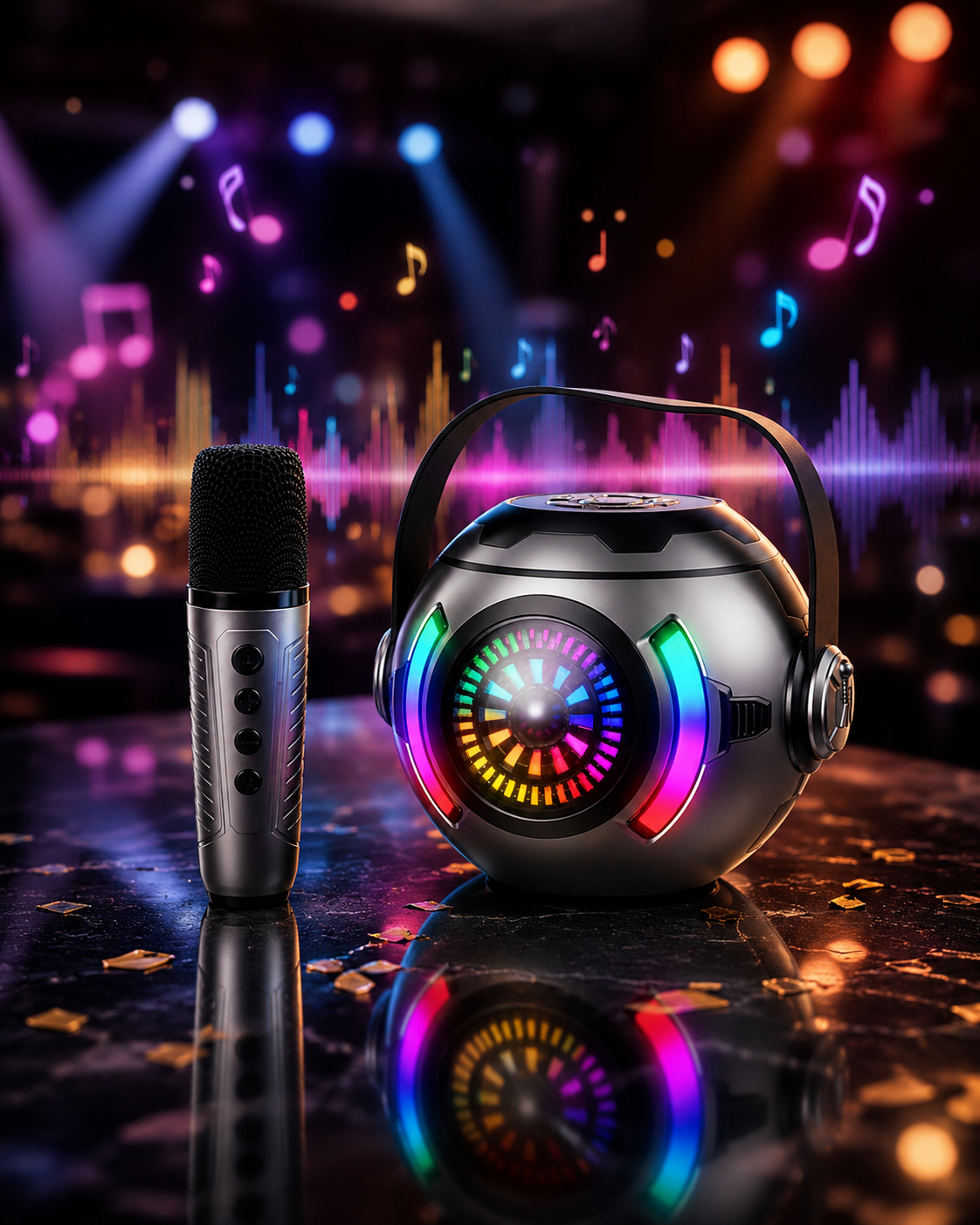 Mini Parlante con Karaoke Bluetooth Premium